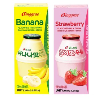 【蝦皮代開】【沖調飲品】Binggrae 草莓牛奶 香蕉牛奶 (保久調味乳)【勝心百貨】