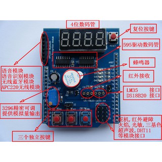 ◄E07► 多功能擴展板 基礎學習套件 UNO Arduino