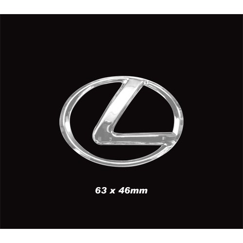 圓夢工廠 Lexus 車標 標誌 logo 63mm * 46mm 鍍鉻標誌 字標 字貼 同原廠尺寸