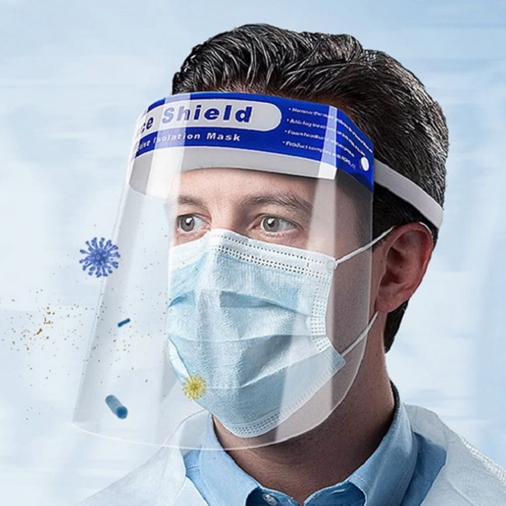 (現貨) 防疫面罩 面罩 防飛沫 防護面罩 防唾沫 防護眼鏡 高清透明 防霧 全臉面罩 防風面罩