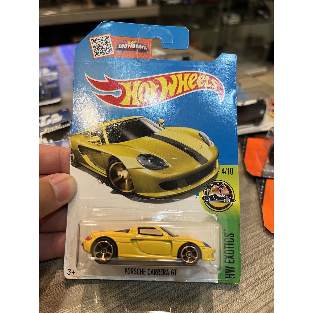 Hotwheels Porsche Carrera GT 黃色 MINI GT