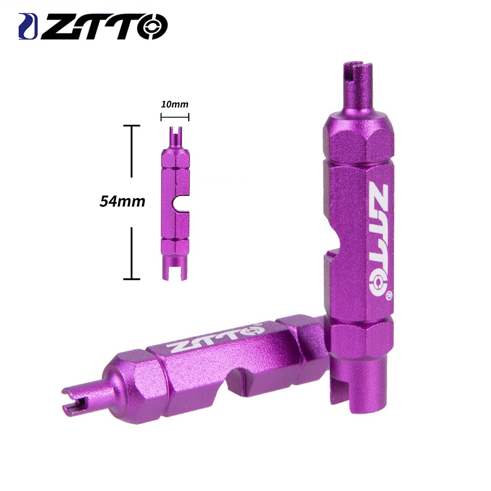 Ztto MTB 公路自行車多功能氣門工具 Schrader / Presta AV / FV 鋁合金噴嘴管芯扳手拆卸工