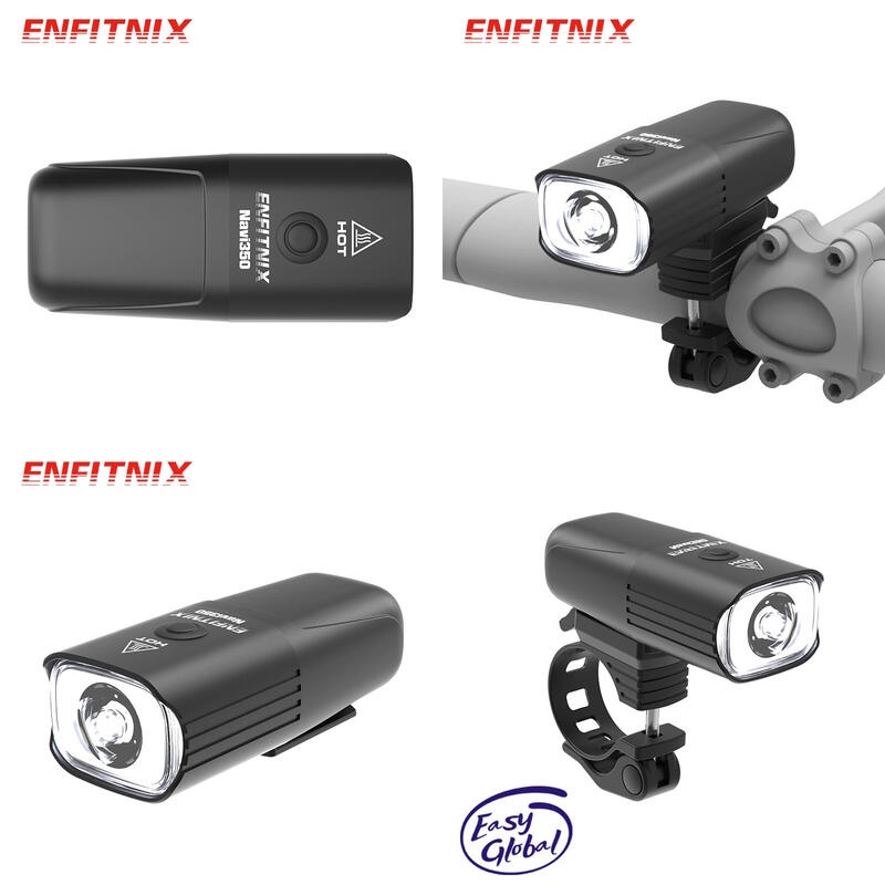 ENFITNIX NAVI 350 自行車智能前燈 防水 TypeC充電 適用於車把手、GoPro接口 前燈