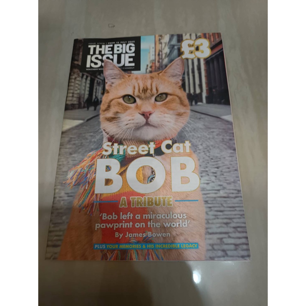 Big issue 大誌雜誌 街貓BOB 紀念專輯