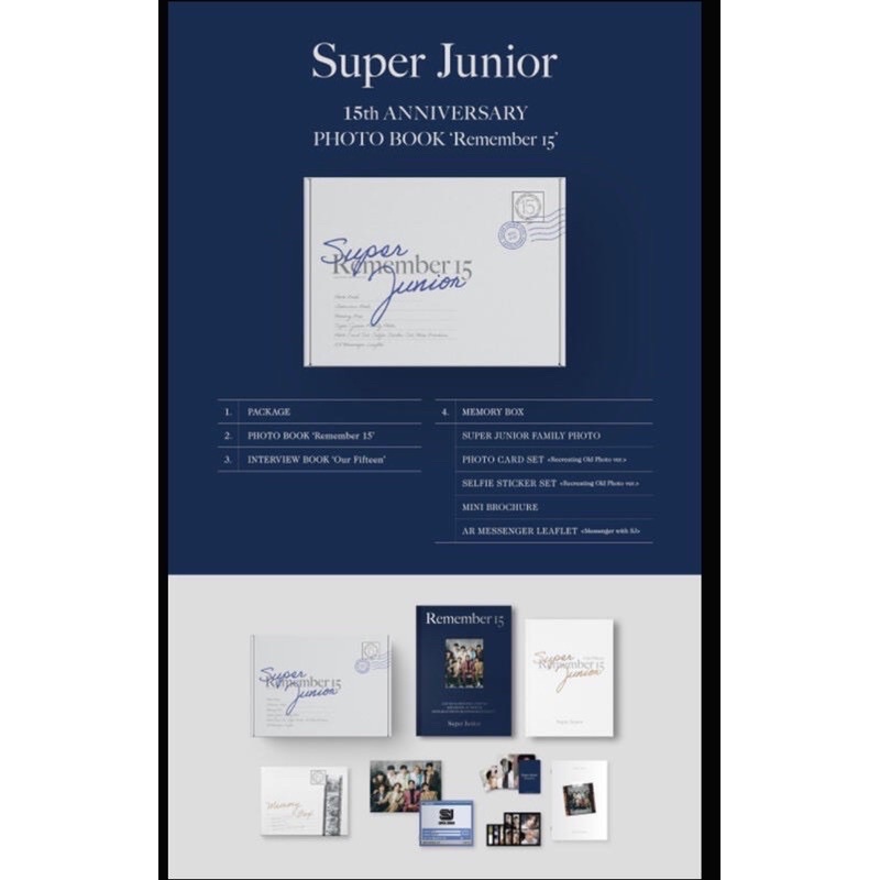 （保留中、勿下單）Super Junior 15週年紀念寫真書