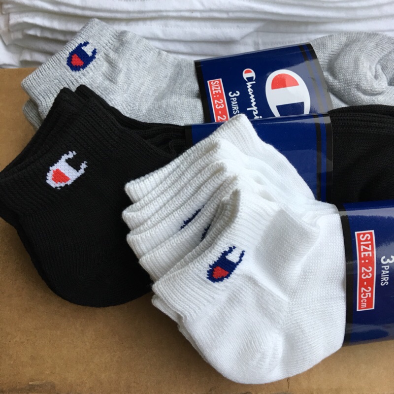 {XENO} 日本限定 CHAMPION SPORTS SOCKS 白襪 襪子 c logo 短襪 毛巾底 厚底