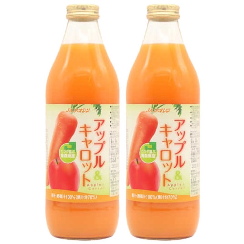 *Lilika購物廣場* 開發票 自有保養品嚴選好物 *限時特價*日本青森縣產希望の雫100%果汁-紅蘿蔔蘋果汁 日本果
