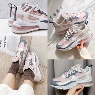 NIKE W Air Max 270 React 37號 超美粉色 藝人 慢跑 大氣墊 Ci3899-500