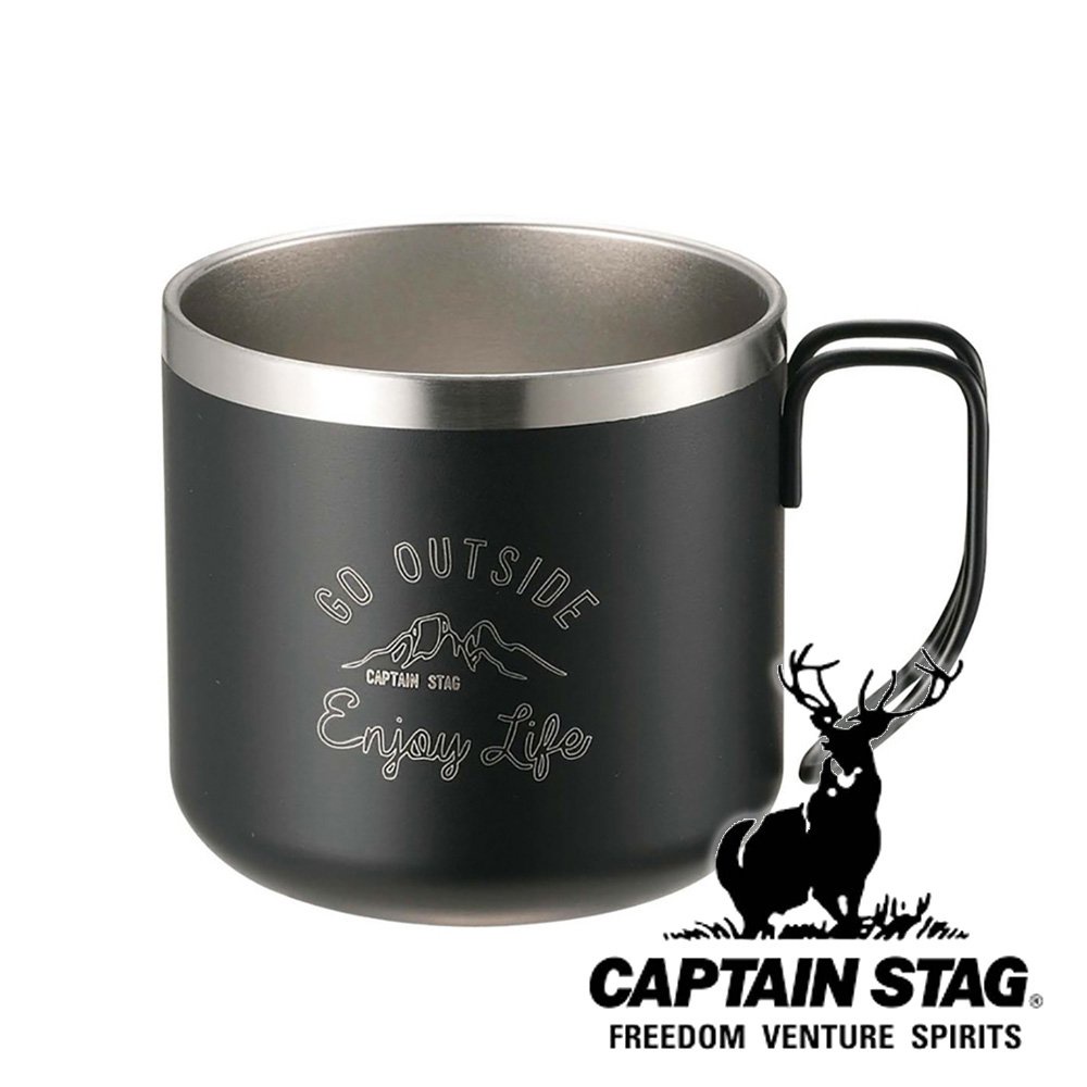 【CAPTAIN STAG】鹿牌 go outside保溫杯 350ml 『黑』UE-3429