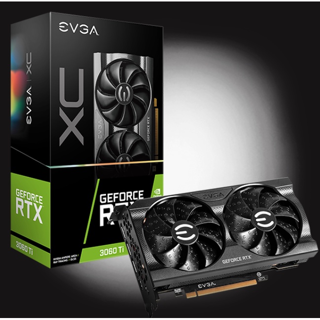 EVGA GeForce RTX 3060 Ti XC GAMING, 08G-P5-3663-KR LHR