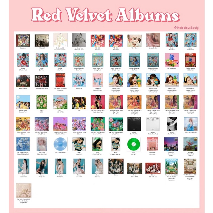 Red Velvet歷年專輯 空專