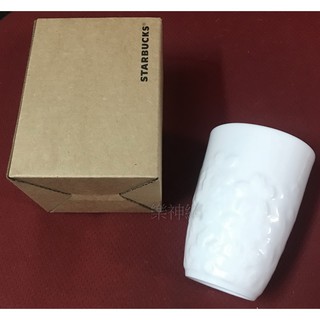 星巴克 STARBUCKS【日本製: 春季浮雕櫻花杯-白 (200ML)】全新