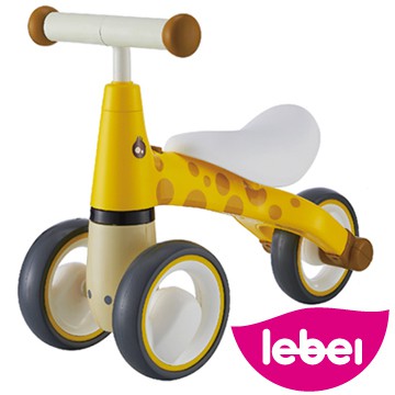 lebei 樂貝 寶寶 嬰幼兒平衡滑步車 三輪車 學步車 長頸鹿款 防滑EVA握把 超輕量2kg