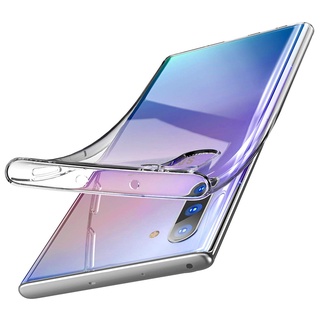 SAMSUNG 適用於三星 Galaxy Note 10 Plus Pro 10+ 軟後蓋保護殼的超薄矽膠透明手機殼