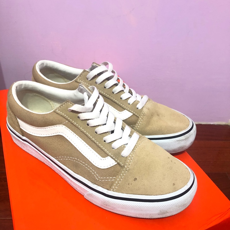 Vans 奶茶色 24.5 九成新