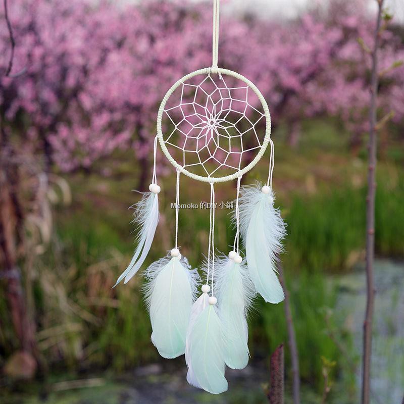 捕夢網 Diy手作客制商品繼承者們印第安同款捕夢網手工diy材料包補鋪夢網掛飾室內吊飾 蝦皮購物