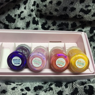 e-nail水指甲 P198黑醋栗冰茶/P890櫻花果凍/SunnyMango/P893盛夏日光/Hi!Summer