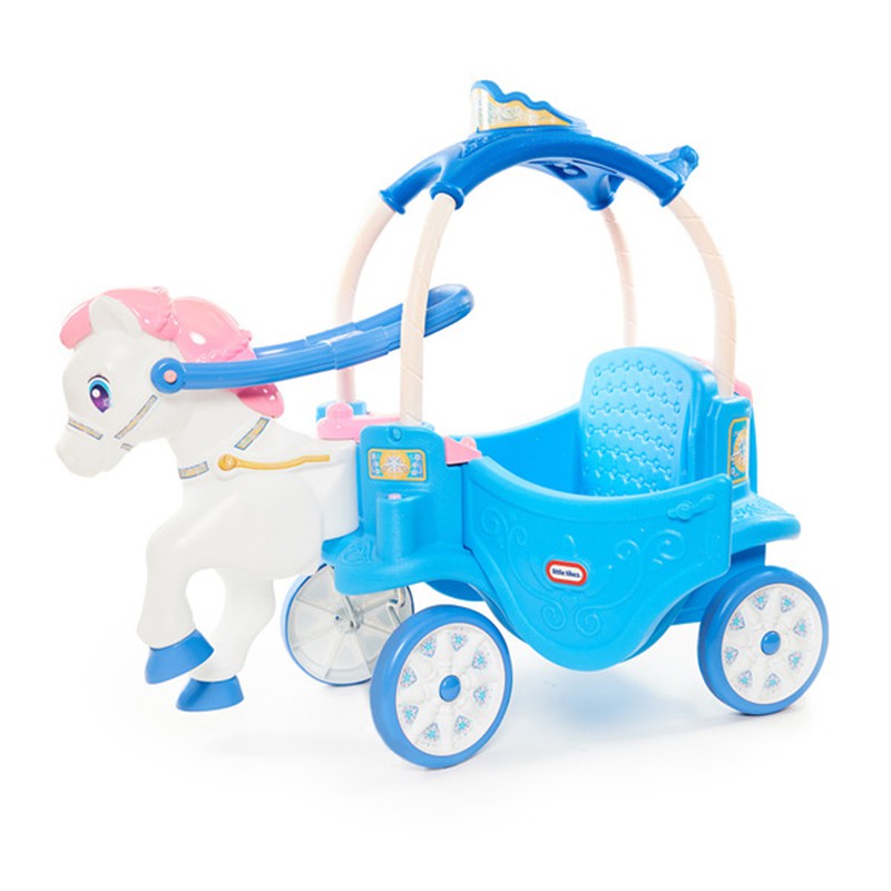 娃娃國(BI)【美國 Little Tikes】 冰雪公主馬車-結合馬車與腳行車，讓小女孩置身於夢幻般的童話故事中～
