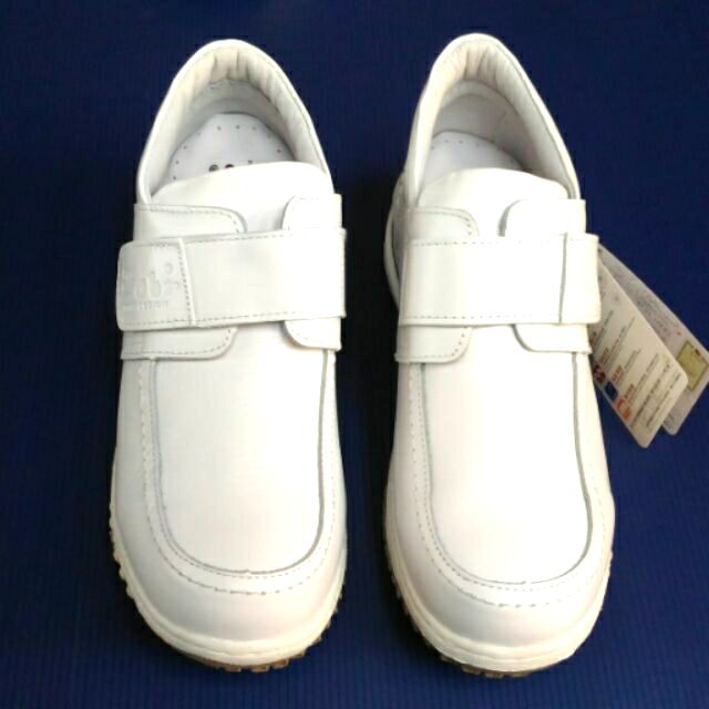 BB263 台灣製 全新Zobr路豹真皮氣墊鞋護士鞋 小白鞋