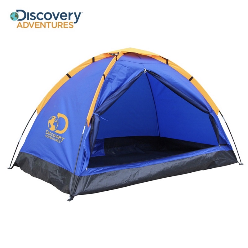 Discovery Adventures戶外2-3人便攜快搭單層帳篷 UV30+ 藍