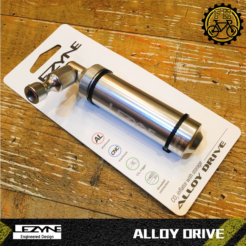 【小萬】全新 LEZYNE ALLOY DRIVE 鋁合金co2打氣筒 鎖牙式氣嘴頭 美嘴 法嘴 自行車 破胎專用 單車