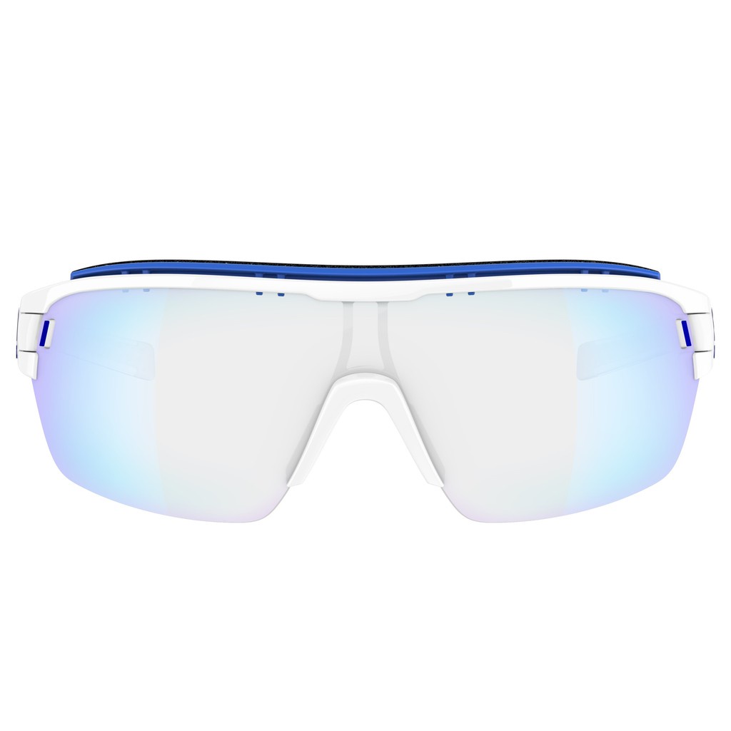 (正品歡迎面交) ADIDAS 專業運動太陽眼鏡 Zonyk Pro AERO 白框  VARiO 藍鏡面變色片 全視線