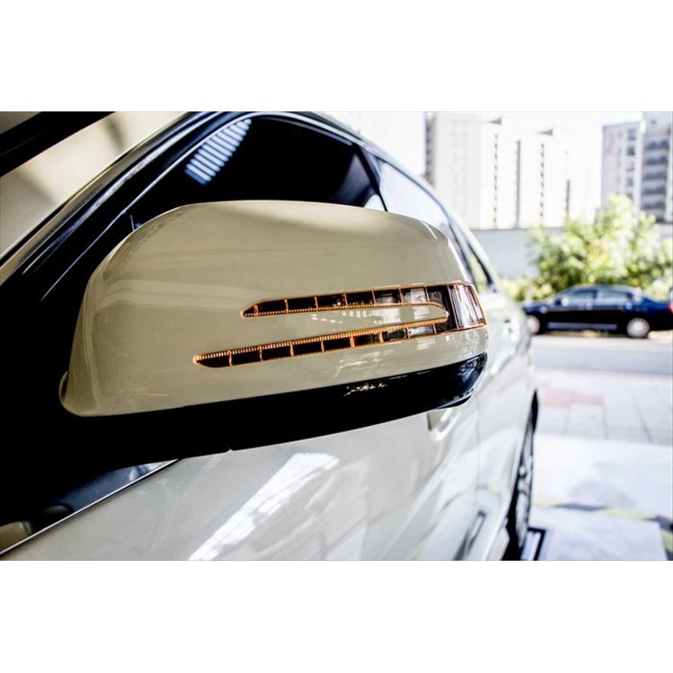 TWL台灣碳纖 全新賓士Benz W204 07 08 09 年 箭型後視鏡LED方向燈蓋組 白 黑 銀