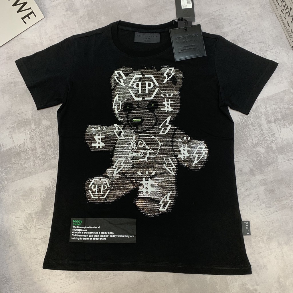 Philipp Plein 泰迪熊滿版鑽 Teddy滿鑽 PP 短T 短袖上衣