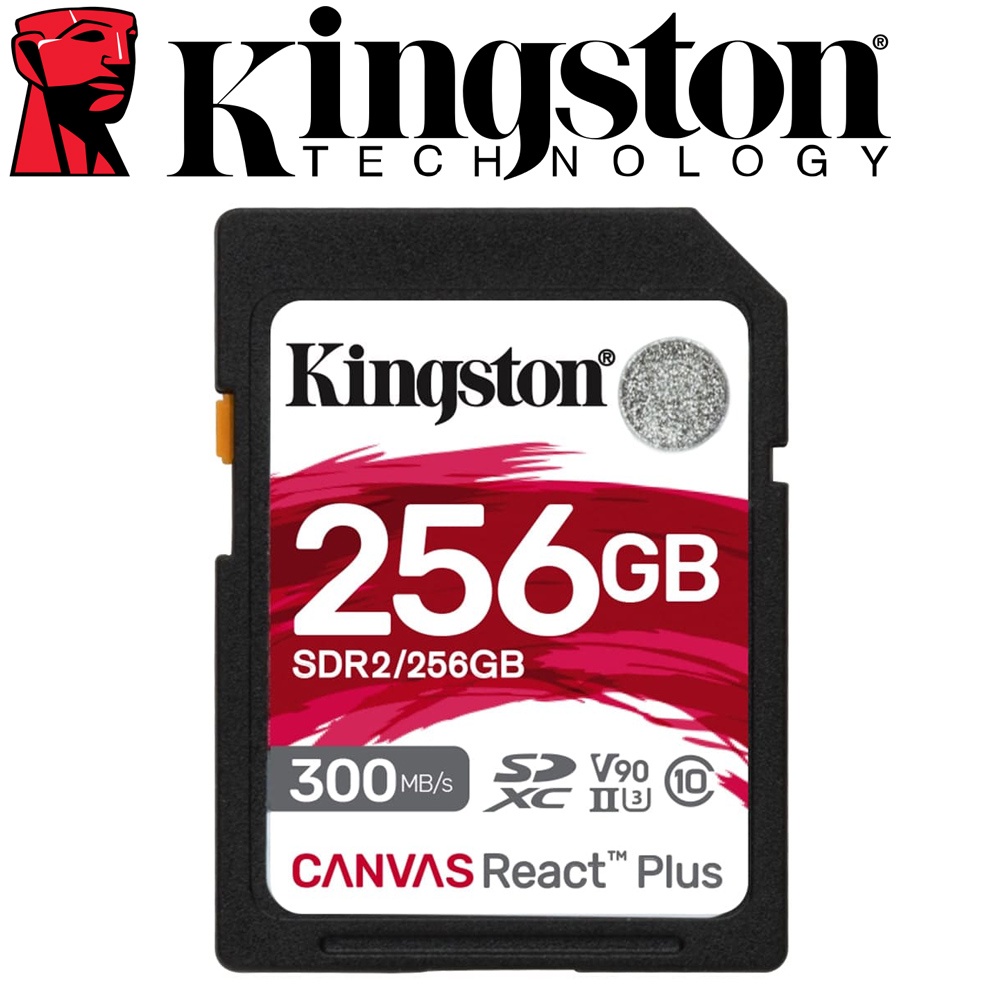 【現貨】金士頓 Kingston 256G Canvas React Plus SD 記憶卡 (SDR2/256GB)