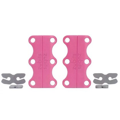 飛岳戶外-美國 Zubits 強磁鞋帶扣 1 號 -粉紅