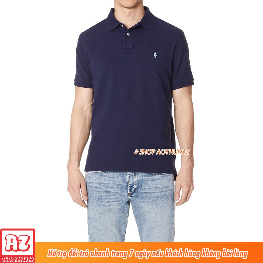 男士黑色藍色 T 恤帶馬球領刺繡標誌 - 高品質鱷魚 MT498