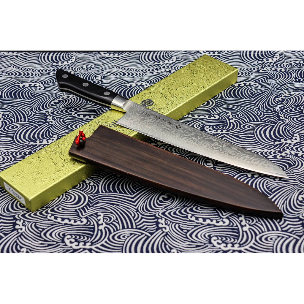 「和欣行」藤次郎 Tojiro 龍紋 超硬質合金鋼(63層) 牛刀 F1033M Chef's Knife