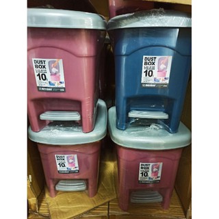 KEYWAY LO010 年代10L踩踏式長型垃圾桶 35*25*29cm 隨機出貨不選色