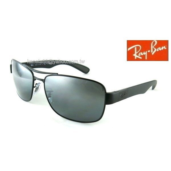 #嚴選眼鏡#= Ray.Ban = 雷朋 霧黑 水銀鏡面灰色 偏光太陽眼鏡 RB3522 00682 公司貨