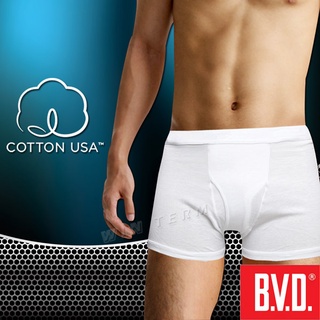 BVD 100%純棉優質平口四角褲- M-XXL-原廠正品