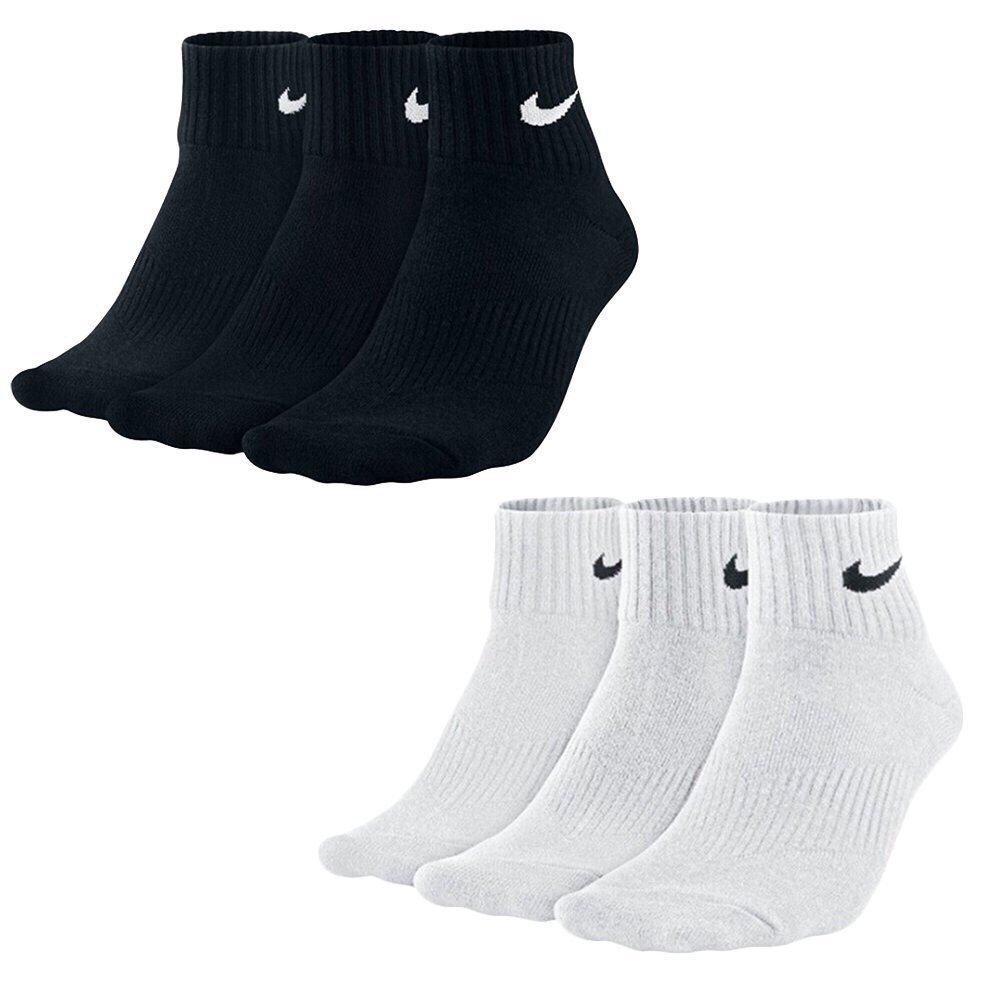 │MaRo│NIKE QUARTER SOCKS 男女中筒襪運動襪3雙一組黑SX4706-001/白101 | 蝦皮購物