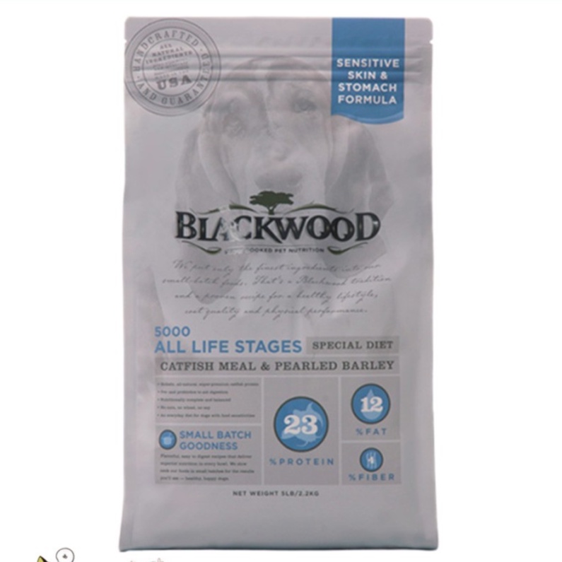 【食尚汪喵】-美國柏萊富Blackwood天然犬糧-功能性全齡【滋補養生(鯰魚+珍珠麥) 5磅 / 15磅 / 30磅】