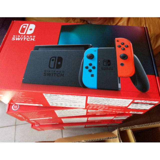 2019款 Nintendo Switch新款主機-紅藍手把(現貨供應)