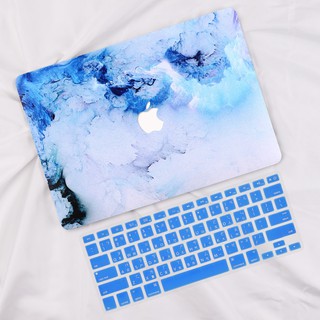 蘋果 MacBook Air 13 11吋 Pro 13 15 16 藍色風暴保護殼 筆電殼 打印殼 鏤空 送注音鍵盤膜