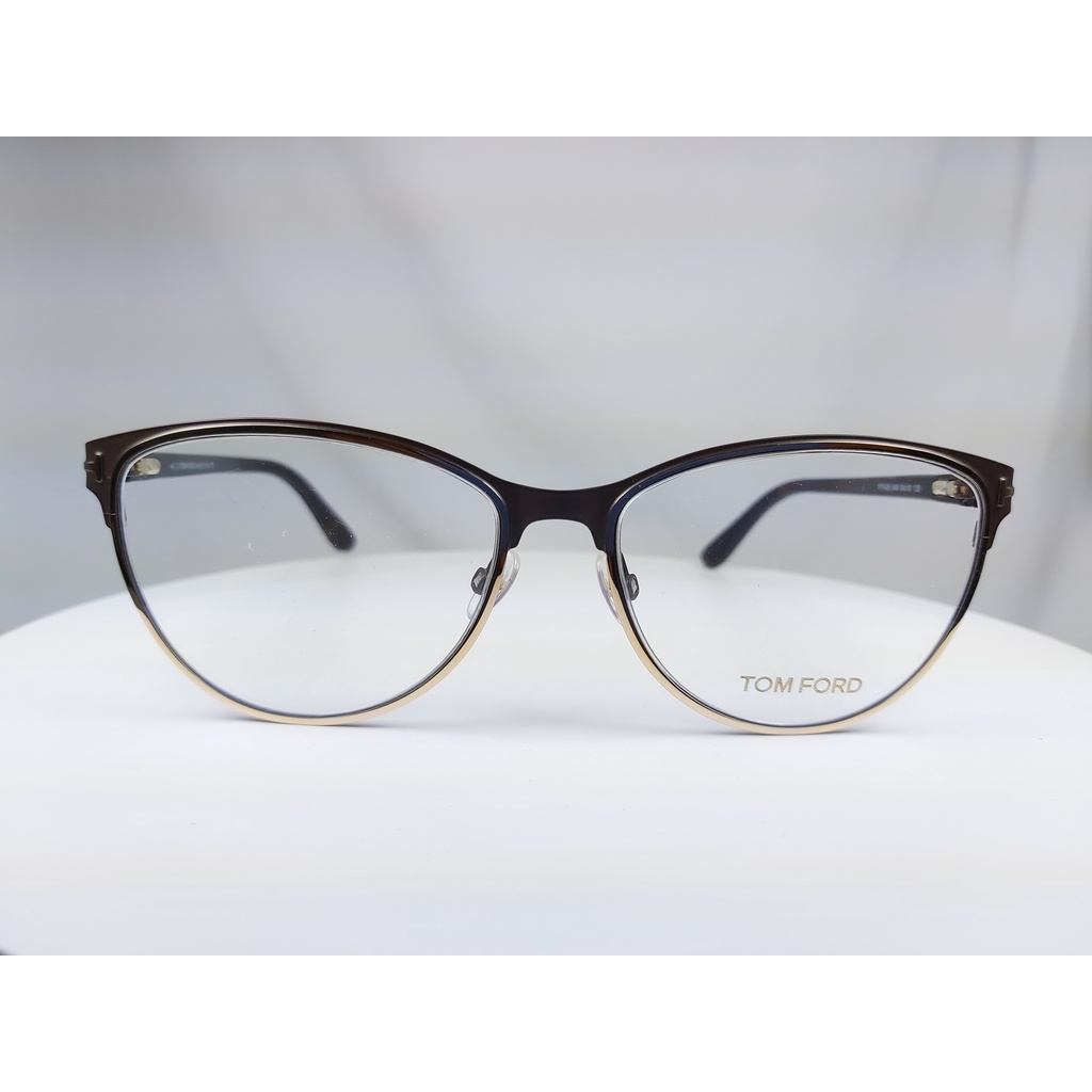 『逢甲眼鏡』TOM FORD 鏡架  全新正品 大方框 眉框 沉穩棕  玳瑁色鏡腳【TF5420  049】