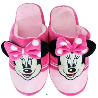 迪士尼 Disney 現貨不用等 全新米妮造型絨布室內拖鞋