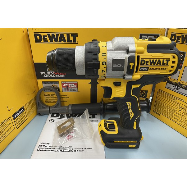 【小強工具】全新 得偉999 DEWALT DCD999 20V 無刷 震動電鑽 三段 13MM DCD996 998 蝦皮購物