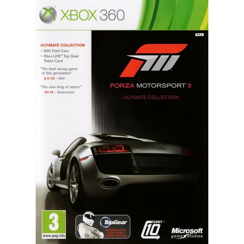 【二手遊戲】XBOX360 極限競速3  FORZA MOTORSPORTS 3 中文版【台中恐龍電玩】