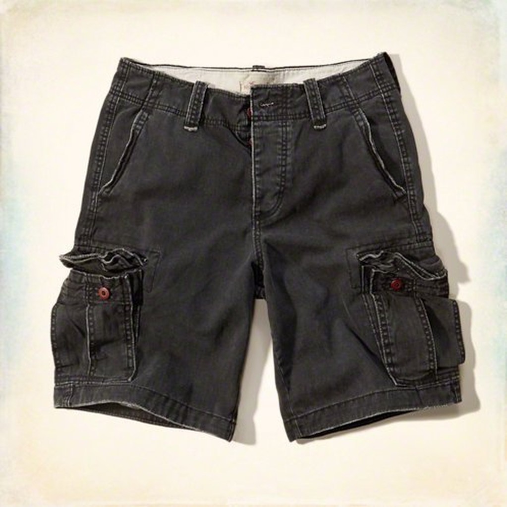 Hollister Cargo Shorts 男海鷗 工作短褲 現貨30.34號 黑色
