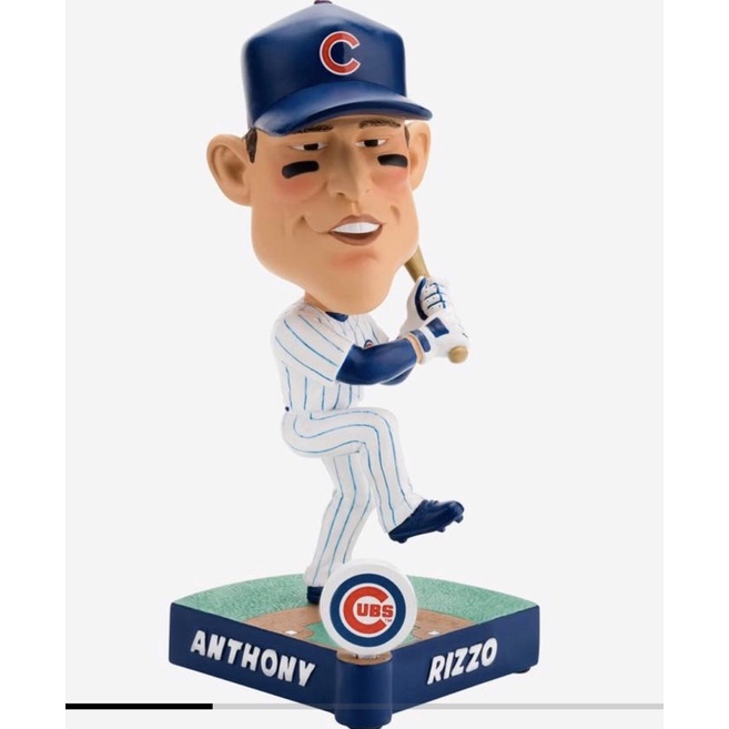 MLB公仔 芝加哥小熊隊 Anthony Rizzo 搖頭娃娃 漫畫版 FOCO 全新含原盒  人偶 模型