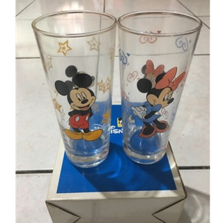 Disney 米奇米妮玻璃水杯組