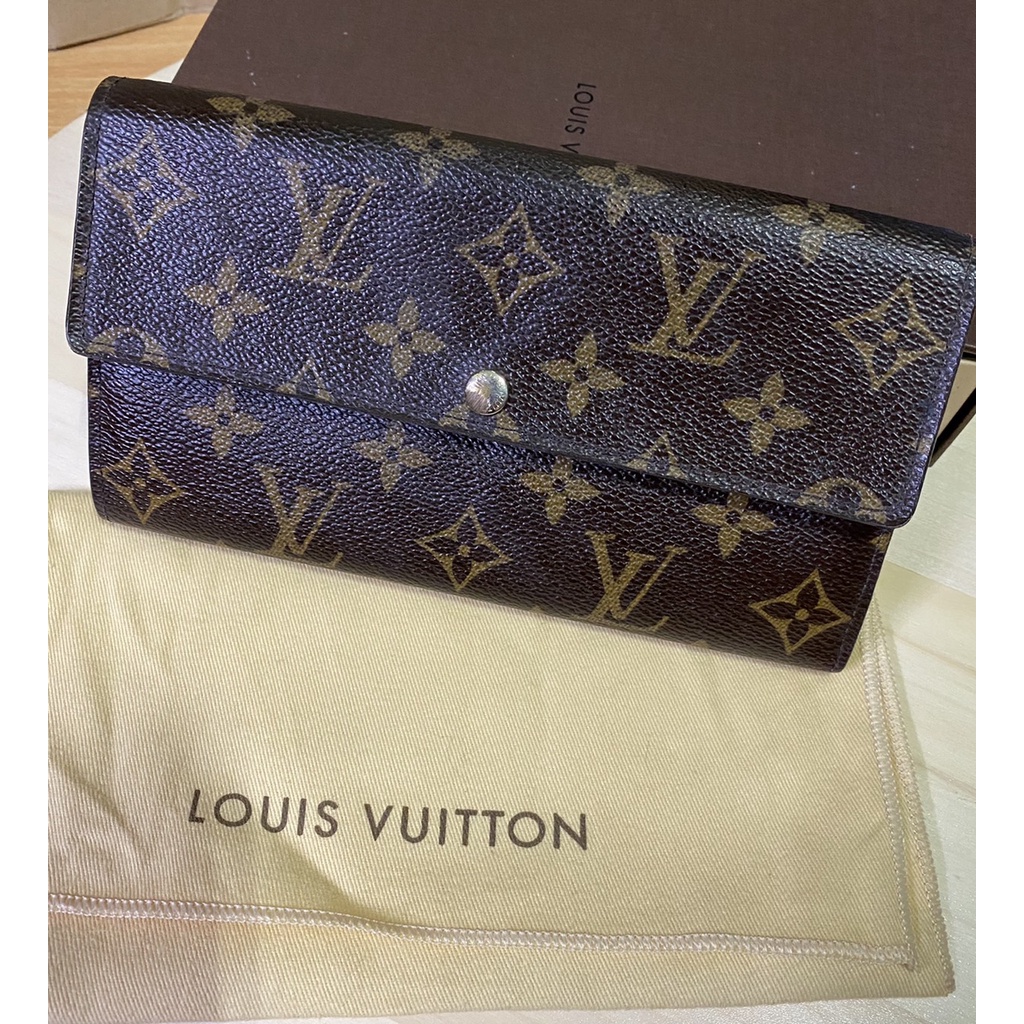 Louis vuitton  LV女用長夾 經典老花老花款 手拿包 長夾