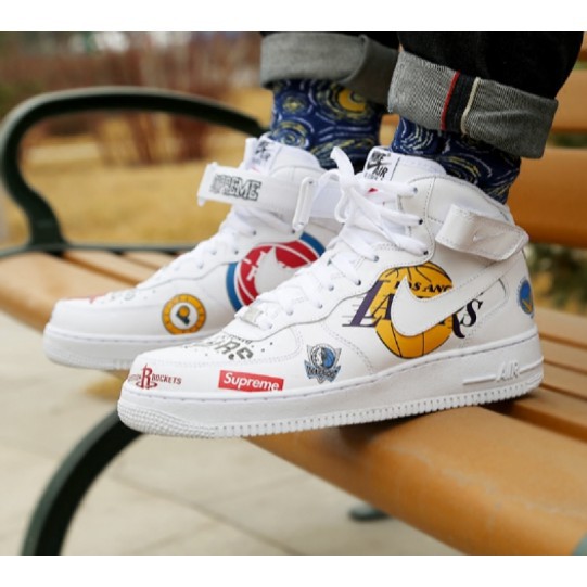 nike air force 1 nba x supreme