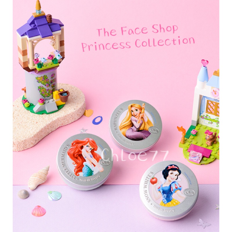The Face Shop 迪士尼 公主系列飾底潤色氣墊粉餅 白雪公主 小美人魚 長髮公主 樂佩 現貨