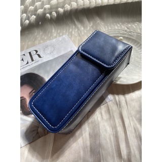 日本手工 | 復古縫線輕巧眼鏡盒/筆袋 (質感藍)